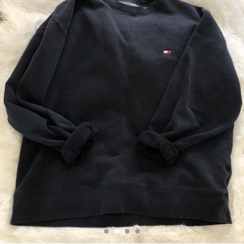 Tommy Hilfiger Navy Blue Crew Neck Sweater